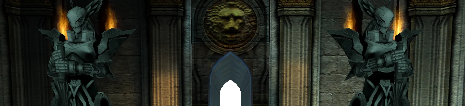 The temple of the gate, in-game